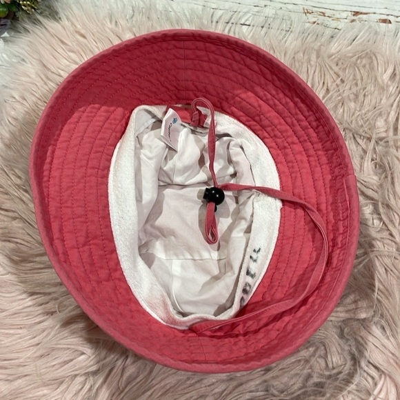 Coolibar Kids Chinstrap Red UPF Hat - Picture 6 of 7